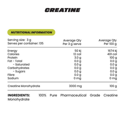CREATINE MONOHYDRATE