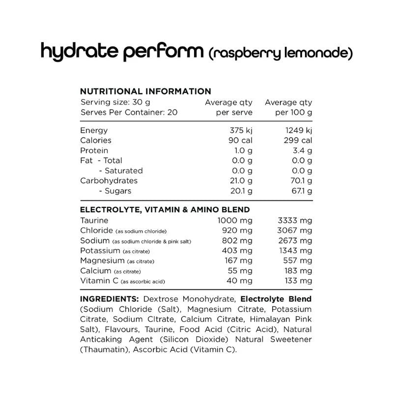 Hydrate Perform (Sugar Free)