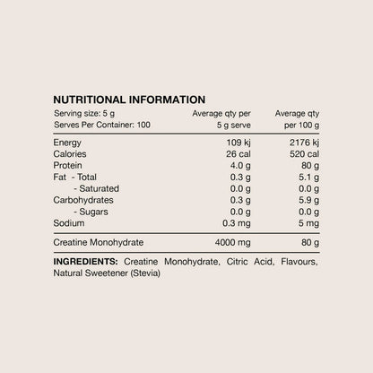 Flavoured Creatine